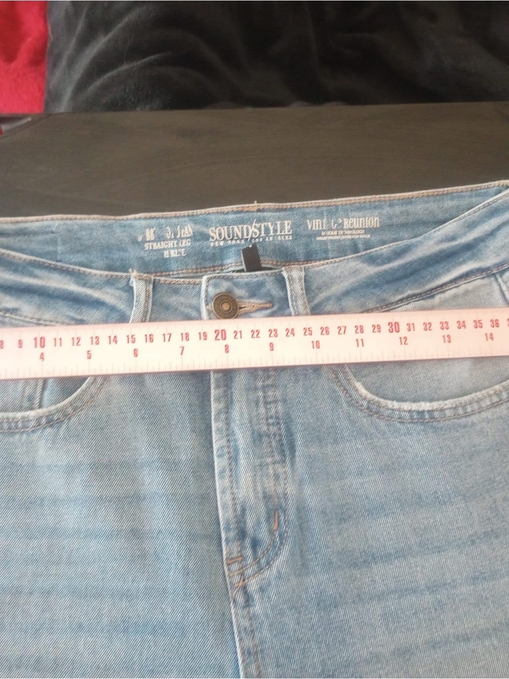 High-Rise Light Blue Distressed Women's Jeans - Picture 11 of 13